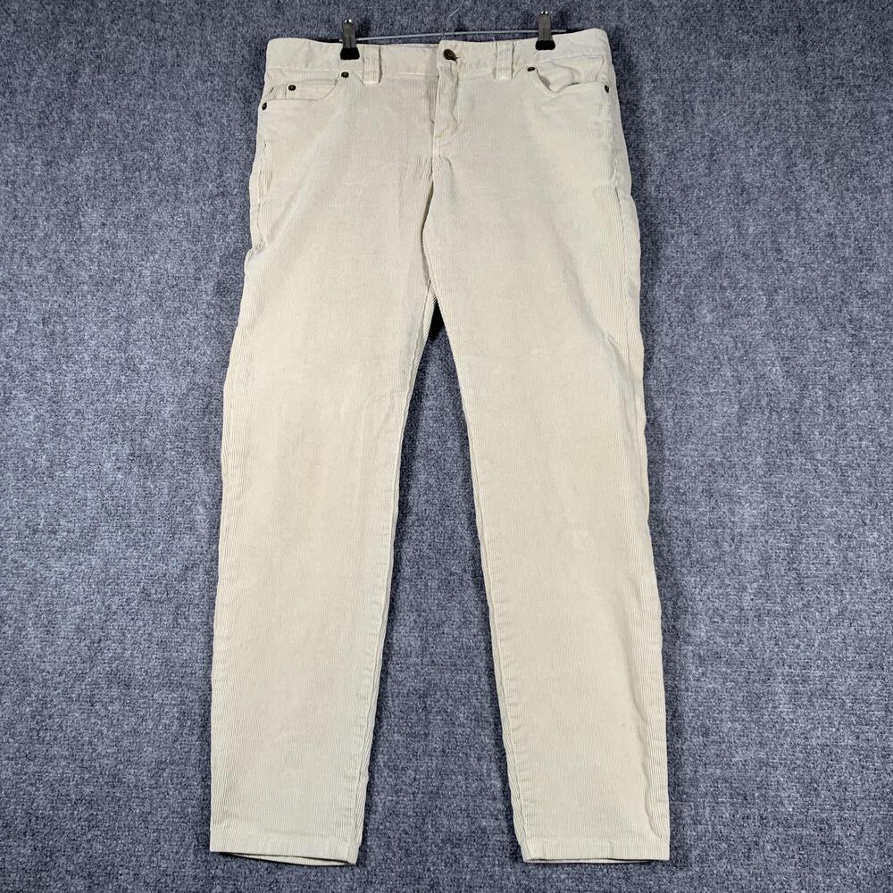Vineyard Vines Pants Womens 6 Beige Corduroy Slim Tapered Stretch Casual Fall